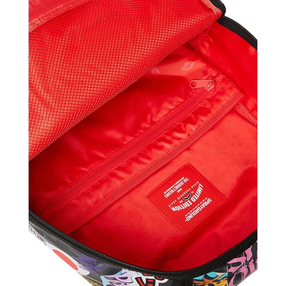 Sprayground Pacman Stickers DLXSV Unisex Multicolor Shoulder Strap Backpack DSB4